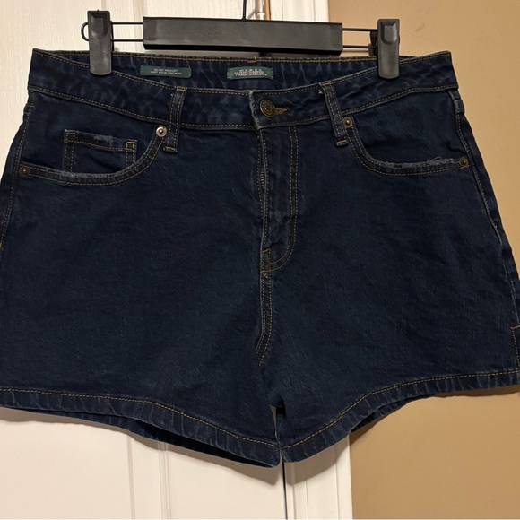 Wild Fable Midnight Blue Denim Shorts - Picture 1 of 4